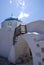 Greece, the island Astypalaia. A church in the old Kastro.