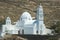 Greece, the island of Ios. A large whitewashed church.