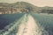 Greece. Island Symi (Simi). Mandraki harbor. In instagram style