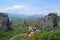 Greece, Kalambaka. The Holy Monasteries of Meteora - Incredible sandstone rock formations.