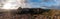 Greece Meteora landscape panorama. Kalambaka village and rock formation. Europe travel destination