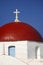 Greece, Mykonos, Church dome .