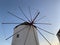 Greece Mykonos Sunset, Windmills symbol of Mykonos Island Greece Cyclades