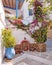 Greece, picturesque alley in Tinos aegean island