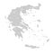 Greece political map of administrative divisions