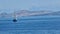 greece ship sailboat blue sea between igoumenitsa and corfu