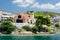 Greece, Sithonia, the church on the waterfront in