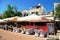 Greece, Skiathos island, modern coffee-bar restaurant in Skiathos town