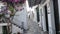 greece skiros or skyros island center chora city pavements arcs central square in summer