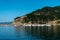 Greece, Skopelos island, May23,2019: boats on the bay of Skopelos island