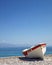 Greece, small boat on the beach