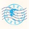 Greece Stamp Postal. Map Silhouette Seal. Passport Round Design. Vector Icon. Design Retro Travel.