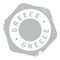 Greece stamp rubber grunge