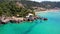 Greece summer holidays. Best beaches of Corfu island. Glyfada beach