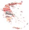 Greece top travel destinations word cloud