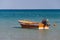 Greece, Tsambika beach of Rhodes island.