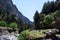 Greece view of the Samaria Gorge