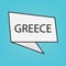 Greece word on sticker