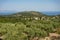 Greece, Zakynthos, Road to skinari lighthouse at zakynthos island north cape. Cape Skinari With Views Across The Sea To Kefalonia