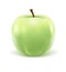 Greeen apple on white background