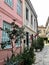 Greek architecture in pedestrian street in Athens City Center