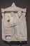 Greek attic funerary  stele with farewell scene