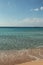 Greek beach with turquoise water