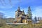 The Greek Catholic Filial Church of the Protection of the Mother of God in WoÅ‚owiec , Low Beskid Beskid Niski, Poland