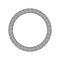 Greek circle pattern border. Vector round greek frame ornament ancient circular design background