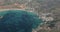 Greek Coastal Town View From Plane