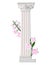 Greek Corinthic columns order vintage design Vector illustration