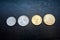 Greek drachma - coins of various denominations