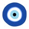 Greek evil eye vector, symbol of protection. Glass Turkish eye Nazar Boncugu.