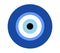 Greek evil eye vector, symbol of protection. Glass Turkish eye Nazar Boncugu.