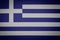 Greek fabric flag