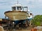 Greek Fishing Boat in Dry Dock