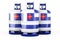 Greek flag painted on the propane cylinders with compressed gas, 3D rendering