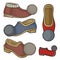 Greek Folk Shoes Icons