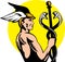 Greek God Hermes caduceus