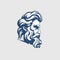 Greek Gods Logo Template: Kassandra Men Portraits In Scientific Illustration Style