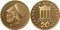 Greek gold coin 20 drachmas