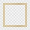 Greek gold frame, square meander pattern, vector