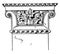 Greek-Ionic Pilaster Capital, influence,  vintage engraving