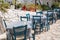 Greek island dining tables