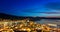 Greek island Poros at night