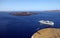 Greek island Santorini Coastline