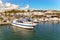 Greek landscape. The port in Kardamena on Kos island.