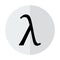 Greek letter lambda symbol