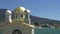 Greek little church near the sea in skala kallirachi, Thassos Greece