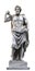 Greek marble god statue isolated on a white background